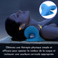 Les Visionnaires Beauté et santé Bleu SpineAlign - Oreiller de massage cervical