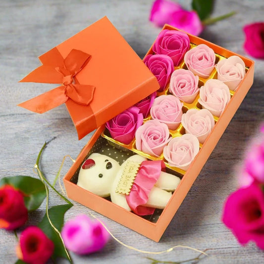 Queen Beauty Shopping Flower Soap Rose Gift Set