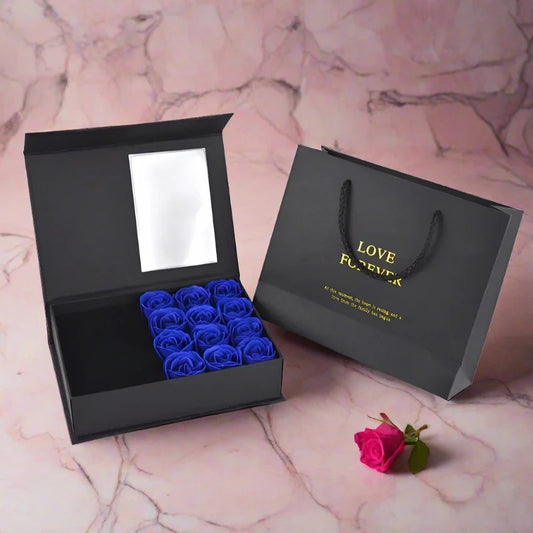 Queen Beauty Shopping Rose Gift Box Soap Artificial Flower